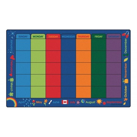 WALL-TO-WALL Canadian Calendar Celebrations Rug, 7 ft. 6 in. x 12 ft. WA2547444